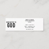 BESTIMMT AUF GOTT-KUNSTBARE COOLE SCHWARZE TEXT TELEFONNUMMERKARTE (Vorderseite)