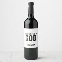BESTIMMT AUF GOTT-KUNSTBARE COOLE SCHWARZE TEXT