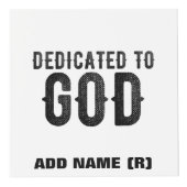 BESTIMMT AUF GOTT-KUNSTBARE COOLE SCHWARZE TEXT WÜRFEL (Rechts)