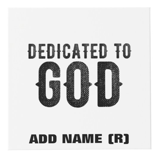 BESTIMMT AUF GOTT-KUNSTBARE COOLE SCHWARZE TEXT WÜRFEL (Rechts)