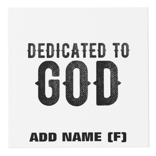 BESTIMMT AUF GOTT-KUNSTBARE COOLE SCHWARZE TEXT WÜRFEL (Vorderseite)