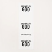 BESTIMMT AUF GOTT-KUNSTBARE COOLE SCHWARZE TEXT YOGAMATTE (Vorderseite)