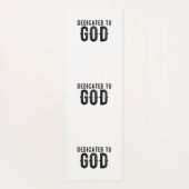 BESTIMMT AUF GOTT-KUNSTBARE COOLE SCHWARZE TEXT YOGAMATTE (Rückseite)