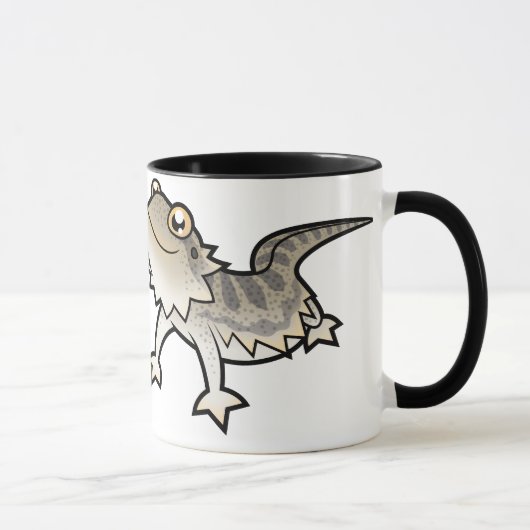 Bestimmt eine Reptil-Person (bärtiger Drache) Tasse (Rechts)