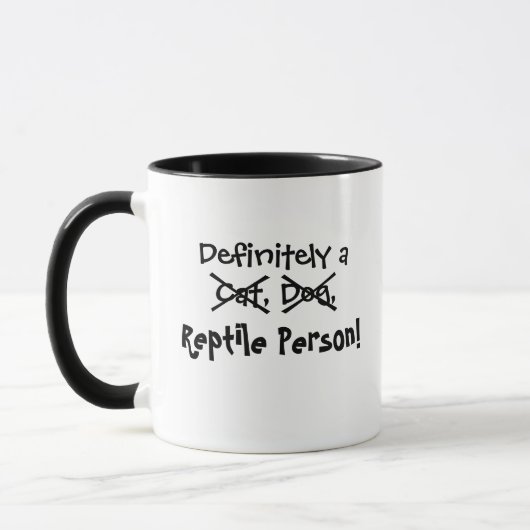 Bestimmt eine Reptil-Person (bärtiger Drache) Tasse (Links)