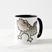 Bestimmt eine Reptil-Person (bärtiger Drache) Tasse (VorderseiteRechts)