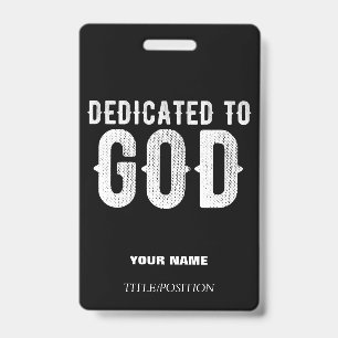 BESTIMMT FÜR GOD COOL CUSTOM WHITE TEXT LANYARD AUSWEIS