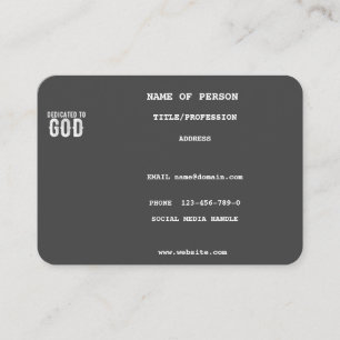 BESTIMMT FÜR GOD COOLEN NIEDLICHEN GRAUEN KUSTOM W VISITENKARTE