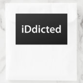 bestimmt rechteckiger aufkleber (Tasche)