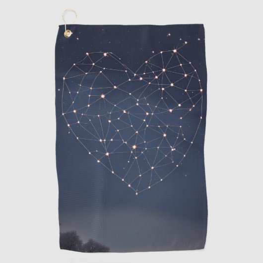 bestimmt, zusammen zu sein golfhandtuch (Vorderseite)