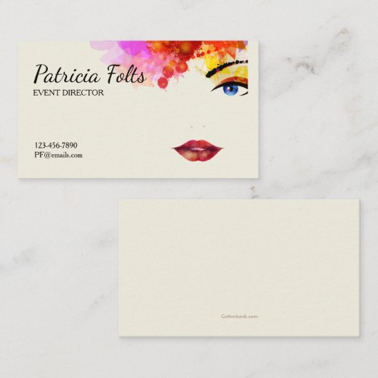 Bestimmte Blick-Visitenkarten Visitenkarte (Vorne/Hinten)