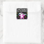 BESTIMMTE GYMNASTIK-QUOTE-DESIGN QUADRATISCHER AUFKLEBER (Tasche)
