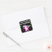 BESTIMMTE GYMNASTIK-QUOTE-DESIGN QUADRATISCHER AUFKLEBER (Umschlag)