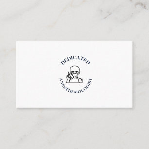 BESTIMMTER ANESTHESIOLOGIST VISITENKARTE