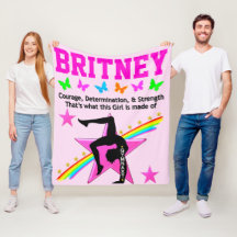 BESTIMMTER GYMNAST-PERSONALISIERTER FLEECBLANKET