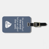 Bestimmtheits-Denkrichtung-Seesegelboot Zitat Gepäckanhänger (Vorderseite horizontal)