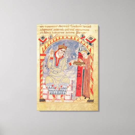 Bestimmung an Charles den Bald von Leinwanddruck (Vorderseite)