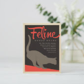 Bestimmung des Felinenhauses Postkarte (Stehend Vorderseite)