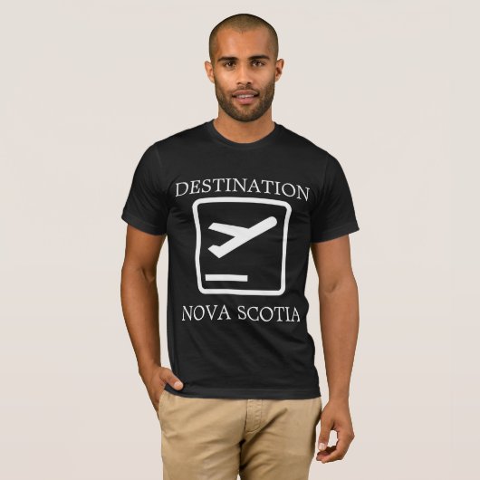 Bestimmung des Shirts Nova Scotia an der Ostküste (Vorne ganz)