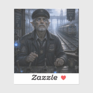 Bestimmung / Zugführer / Endlose Eisenbahn Aufkleber