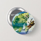 Bestimmungsort-innerer Raum-Monster-Knopf Button (Vorne & Hinten)