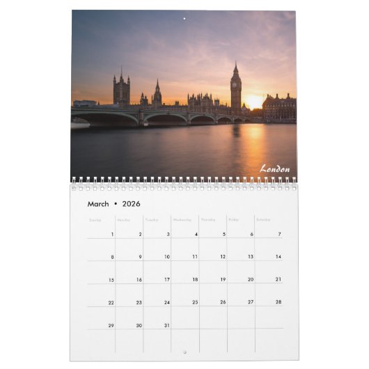 Bestimmungsort-Kalender 2017 Kalender (Mär 2026)