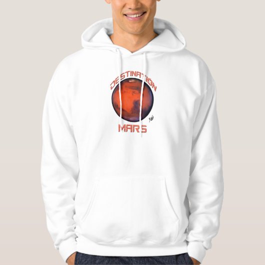Bestimmungsort-Mars-mit Kapuze Sweatshirt (Vorderseite)