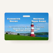 Bestimmungsort-Planer oder Reiseveranstalter Ausweis (Rückseite)