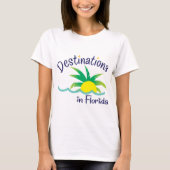 Bestimmungsorte in den Florida-Druck-Logo-Waren T-Shirt (Vorderseite)