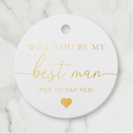 Bestman proposed Foil Favor Tag