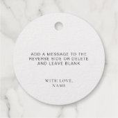 Bestman proposed Foil Favor Tag (Rückseite)