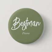 Bestman Sage Green White Button (Vorderseite)
