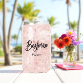 Bestman Schwarz-weiß Wedding Dosenglas