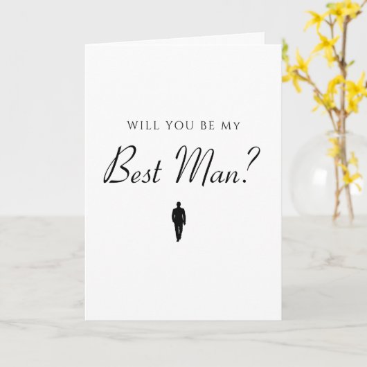 Bestman Wedding Plans Karte (Gelbe Blume)