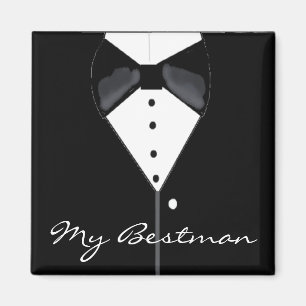 Bestman Wedding Tuxedo Magnet