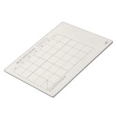 Bestmonatsplaner 11" x 8,5" Notepad - 40 Seiten Notizblock (angewinkelt)