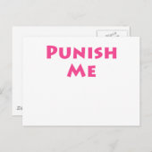 Bestrafung Postkarte (Vorne/Hinten)