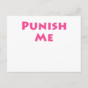 Bestrafung Postkarte