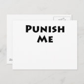 Bestrafung Postkarte (Vorne/Hinten)