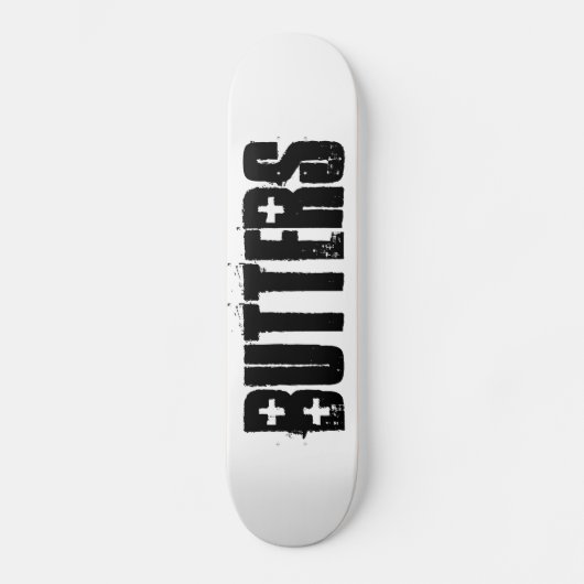 bestreicht Skateboards mit Butter (Vorderseite)