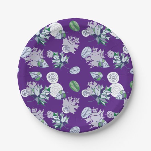 Bestseller Blumendesign für Hochzeiten Pappteller (Vorderseite)