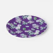 Bestseller Blumendesign für Hochzeiten Pappteller (Schrägansicht)