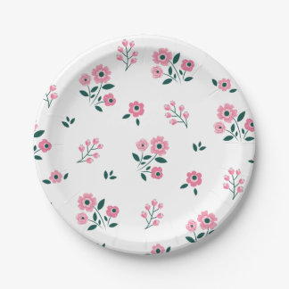Bestseller Blumendesign für Hochzeiten Pappteller