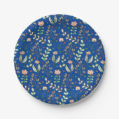 Bestseller Blumendesign für Hochzeiten Pappteller (Vorderseite)