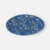 Bestseller Blumendesign für Hochzeiten Pappteller (Schrägansicht)