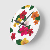 Bestseller Blumendesign für Hochzeiten Runde Wanduhr (Winkel)
