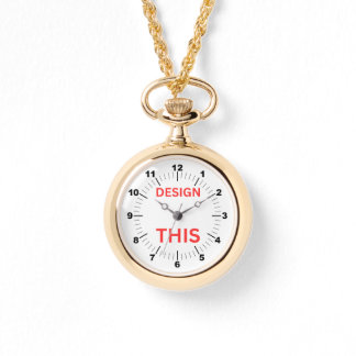 BESTSELLER! Gold Necklace Watch - Personalisiert Armbanduhr