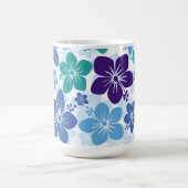 Bestseller Hawaiian Hibiskus Hintergrund-Design Verwandlungstasse (Zentrum)