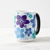 Bestseller Hawaiian Hibiskus Hintergrund-Design Verwandlungstasse (VorderseiteRechts)