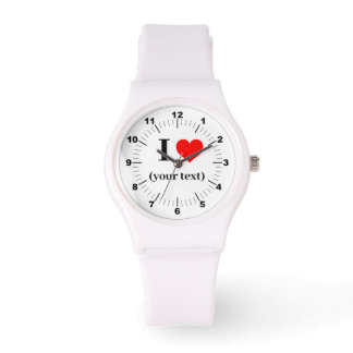 BESTSELLER! Ich ❤️ Sporty White Silicon Watch Armbanduhr